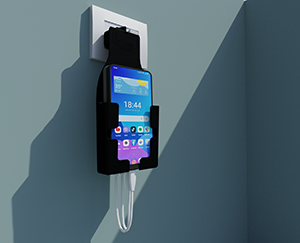 Travel Mobile Charger Black Color