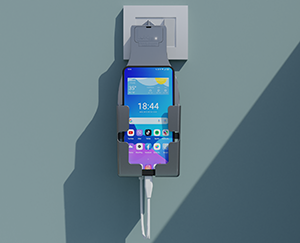 Travel Mobile Charger Grey Color